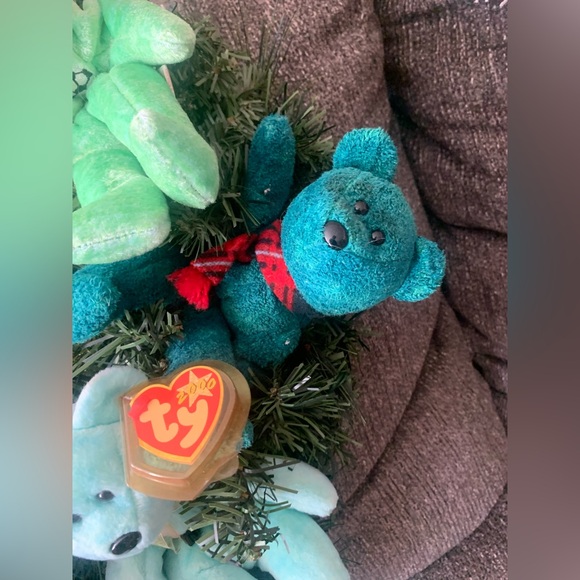 TY BEANIE BABY COLLECTABLE BEARS HOLIDAY LIGHT UP WREATH - Picture 15 of 16